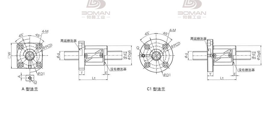 KURODA GR2506BS-CALR 黑田精工丝杆规格说明