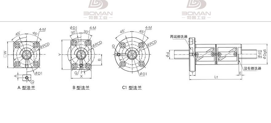 KURODA GR2005BD-CALR 黑田精工丝杆规格说明