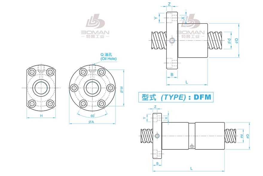 TBI SFM0325T-4 tbi滚珠丝杆螺母安装方法