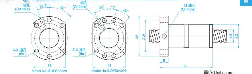 TBI DFS02508-4.8 tbi滚珠丝杆模型